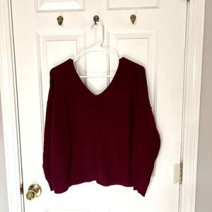 Large Burgundy Sweater